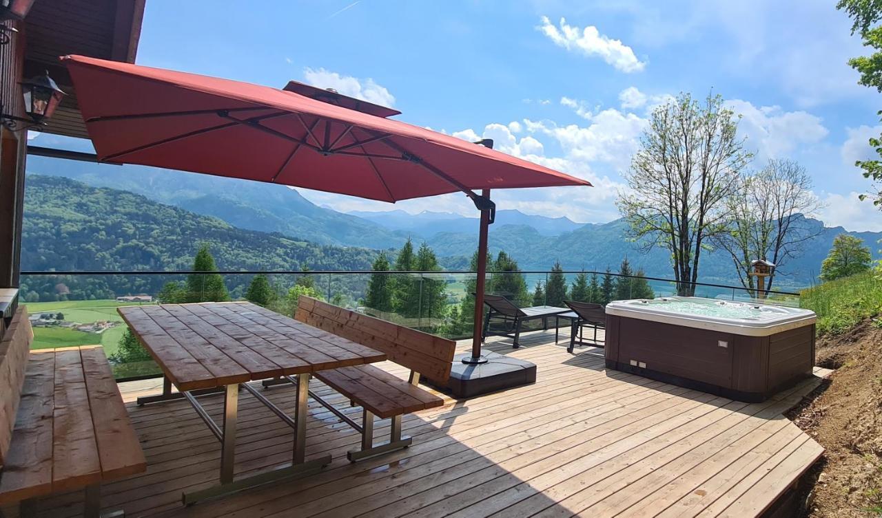 Ruhige Bergvilla In Alleinlage Am Mondsee Mit Seeblick Bergblick Und Whirlpool Innerschwand Kültér fotó
